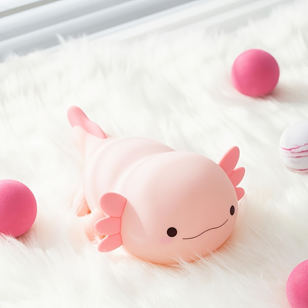 Axel the Axolotl Nattlampa - Mjuk Dimbar LED-Lampa i Silikon
