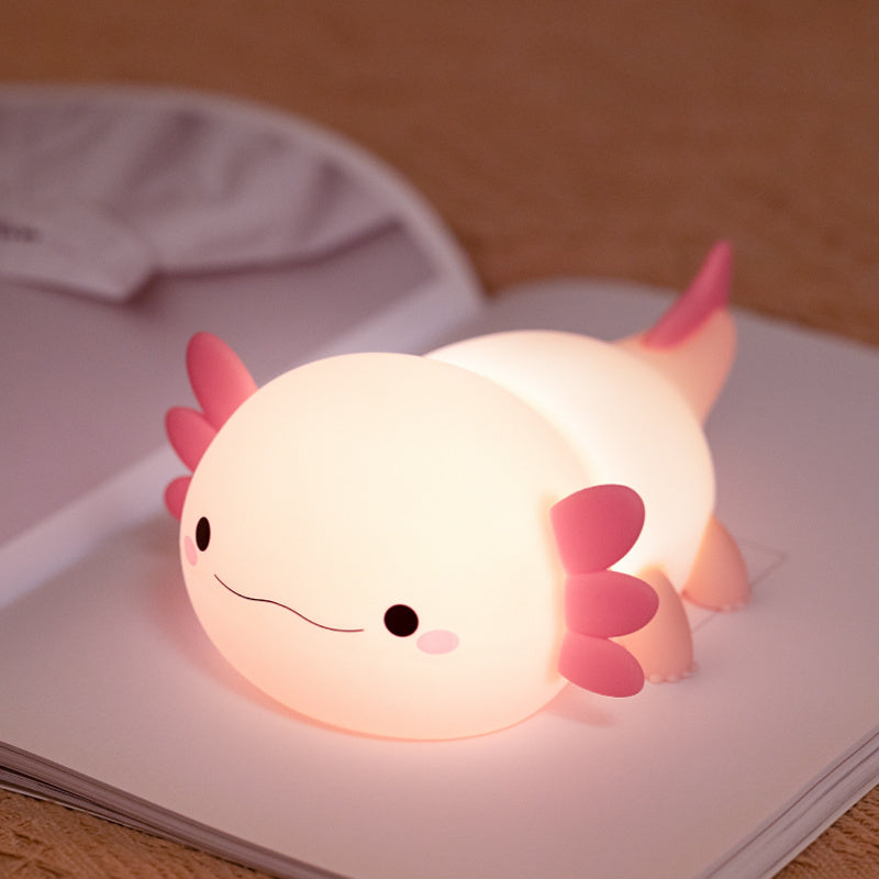 Axel the Axolotl Nattlampa - Mjuk Dimbar LED-Lampa i Silikon