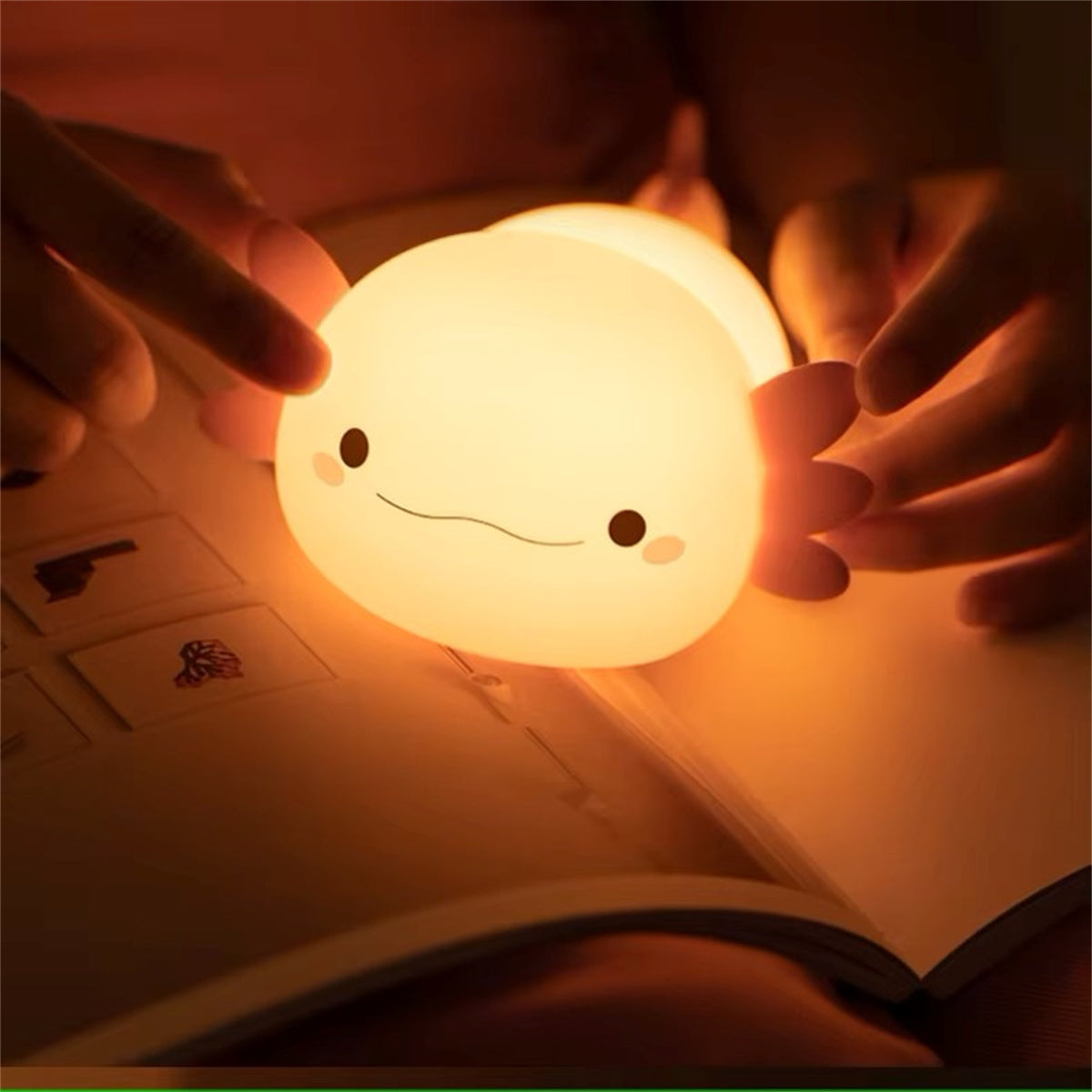 Axel the Axolotl Nattlampa - Mjuk Dimbar LED-Lampa i Silikon