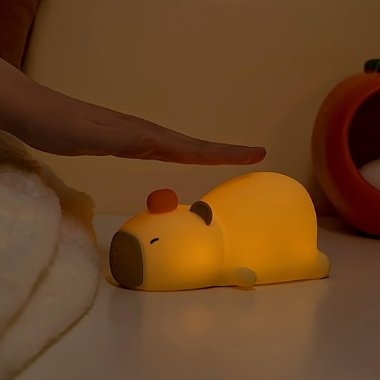 Cappy the Capybara Nattlampa - Dimbar RGB LED-Lampa med Timer