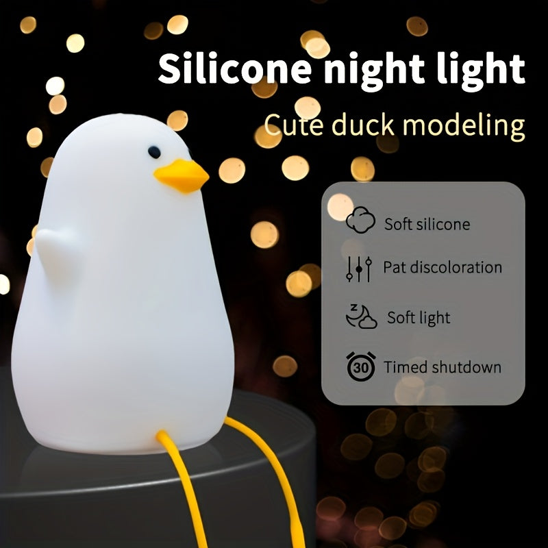 Ducky-Flap Telefonhållarlampa - Dimbar, Färgskiftande USB-Nattlampa