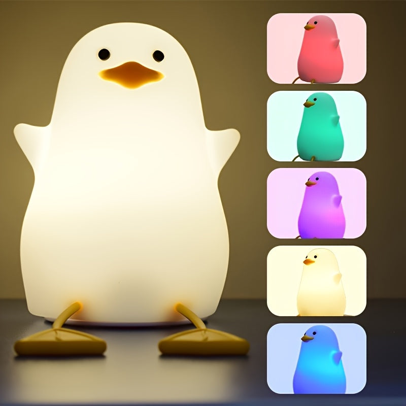 Ducky-Flap Telefonhållarlampa - Dimbar, Färgskiftande USB-Nattlampa