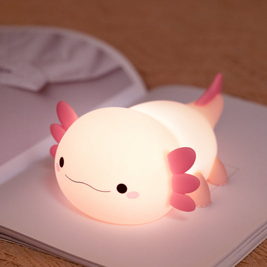 Axel the Axolotl Nattlampa - Mjuk Dimbar LED-Lampa i Silikon