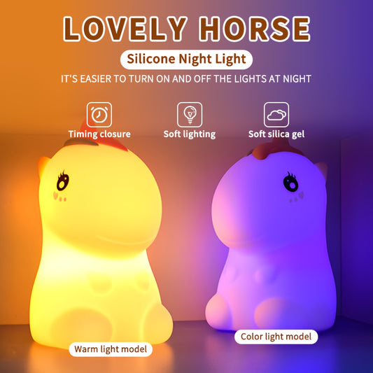 Rosie the Pony Sömnlampa - Mjuk Silikonlampa med Timer