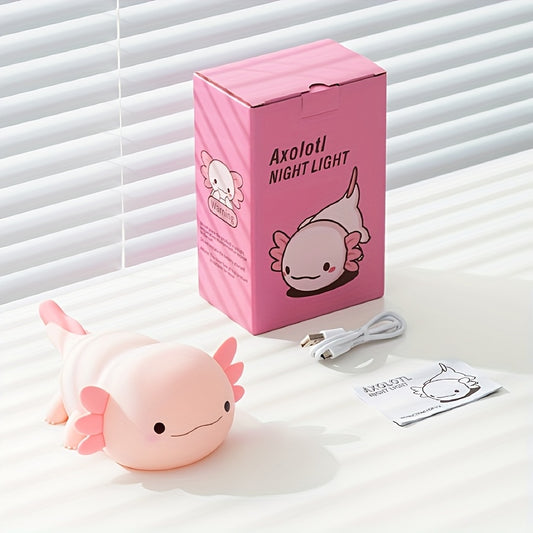 Axel the Axolotl Nattlampa - Mjuk Dimbar LED-Lampa i Silikon